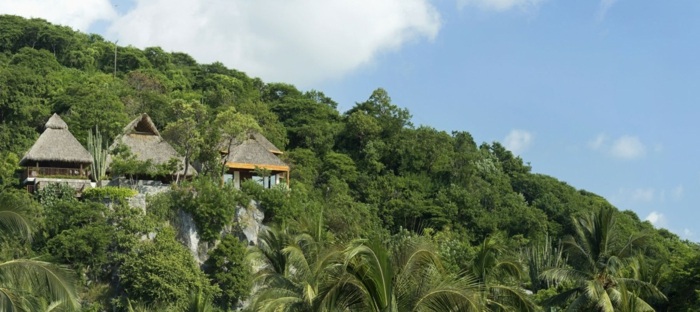 casa nas montanhas do méxico floresta tropical design
