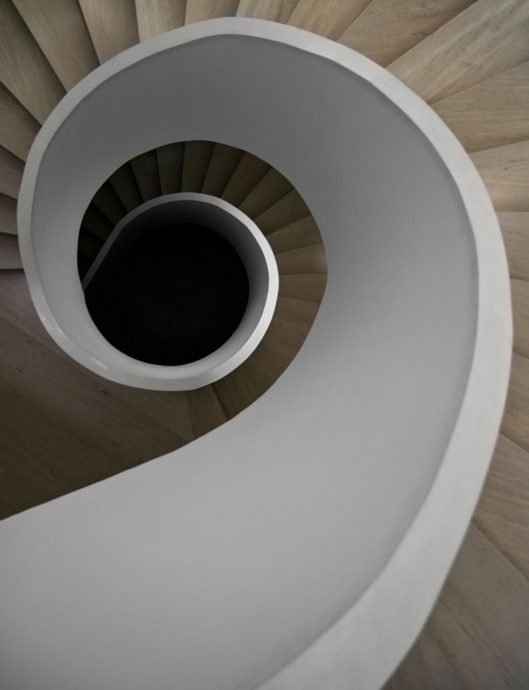 casa moderna escada em espiral espanha design original