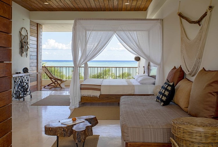 flair casa rústica quarto design tropical cama de dossel móveis de madeira