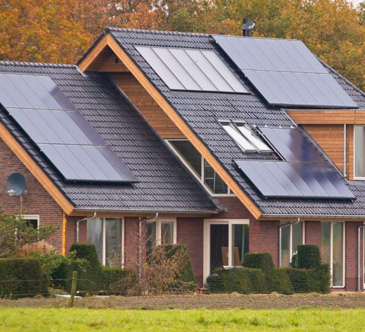 Sistema solar para as vantagens da casa tendências de construção de casas 2021