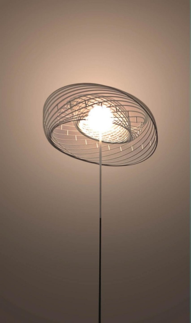 peça de designer luz suspensa helio desenhada por bartek studio