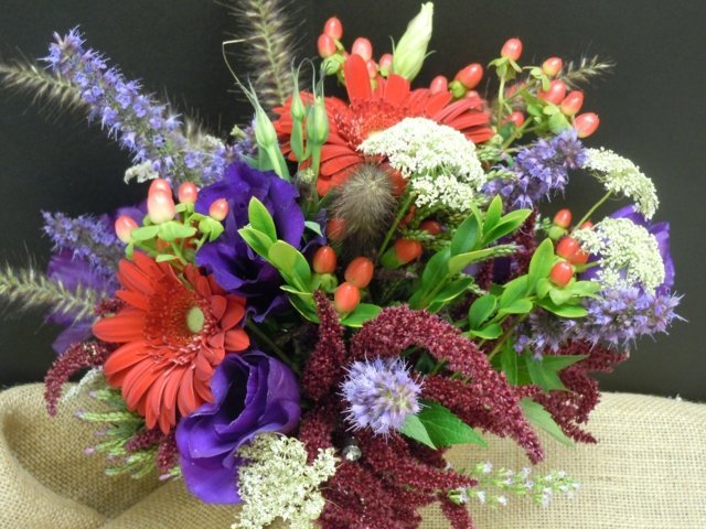 decoração de casamento flores silvestres estilo outonal colorido
