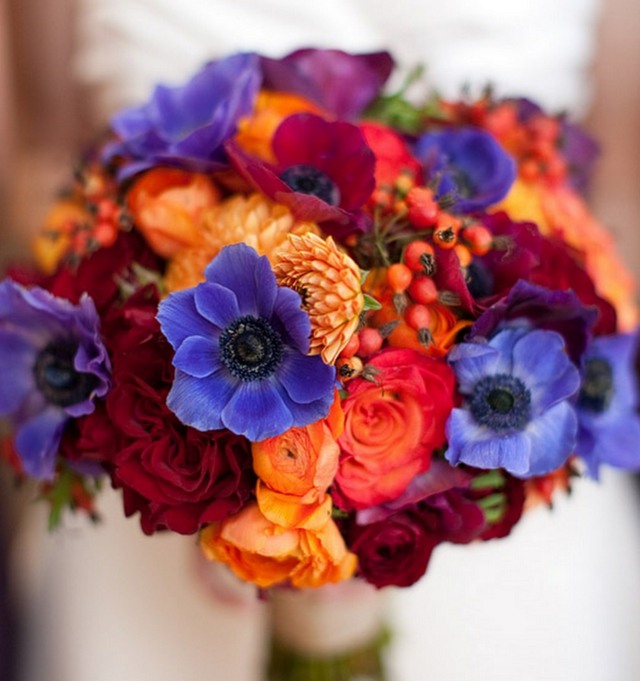 cores outono romântico noiva bouquet decoração