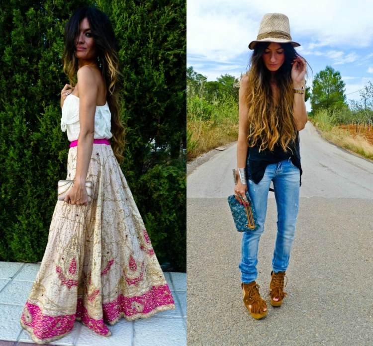 hippie-chic-fashion-boho-long-dress-pattern-orient-pink-jens-hat