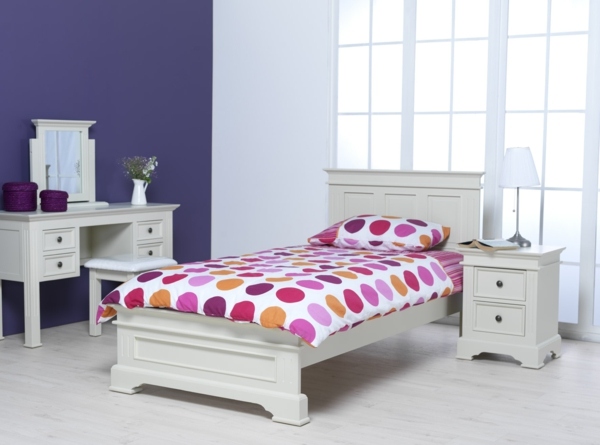 elegante-roxo-quarto-design-cama loft