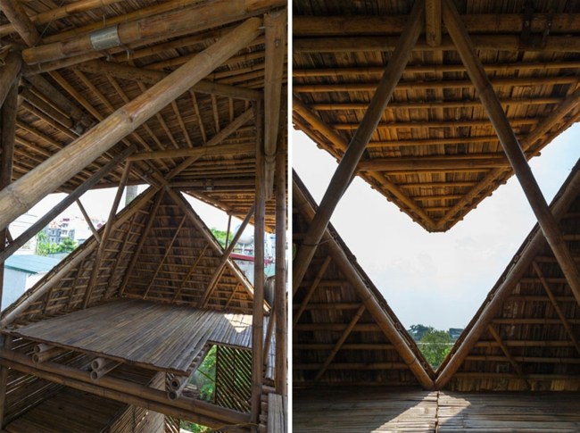 Teto pré-fabricado casa elemento de madeira sistema de telhado