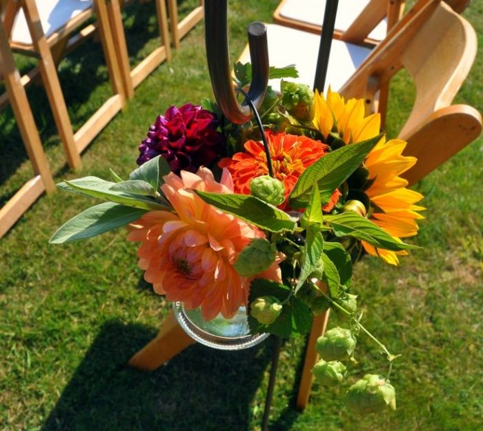 flores-decoração-casamento-casamento-fora-design-pendurado-vasos de flores