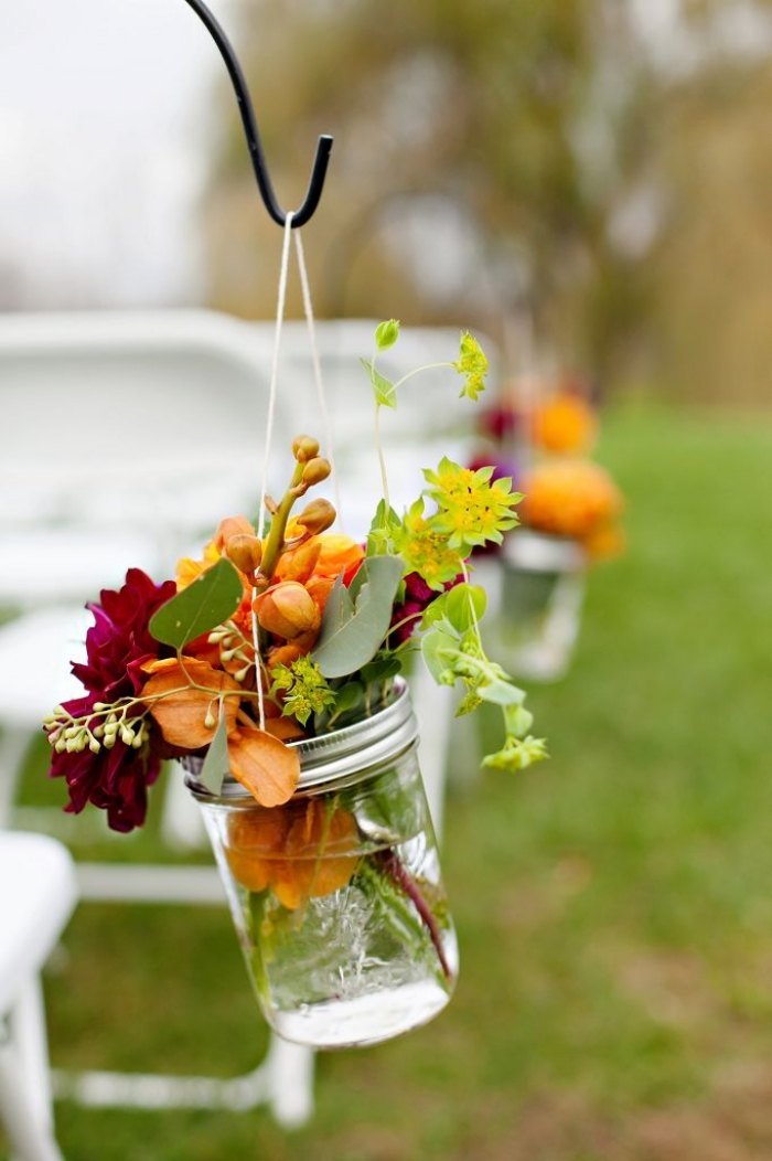romântico-casamento-fora-de-flores-decorações-faça-você-mesmo-óculos-como-vasos