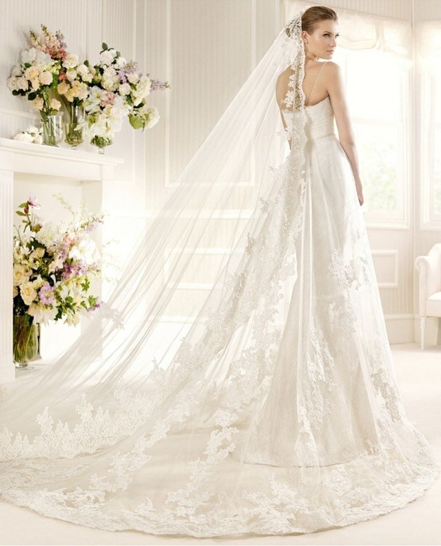 véu laço lindo vestido de noiva branco design
