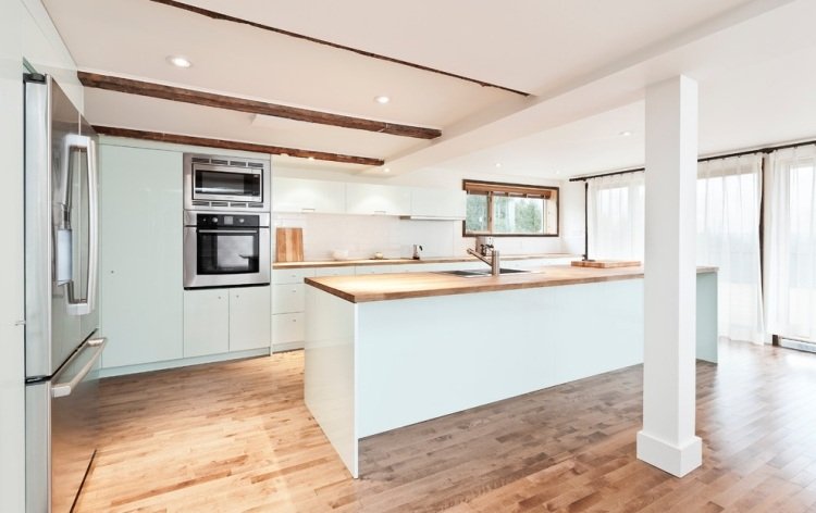 wood-countertops-kitchen-modern-kitchen-island-pastel green