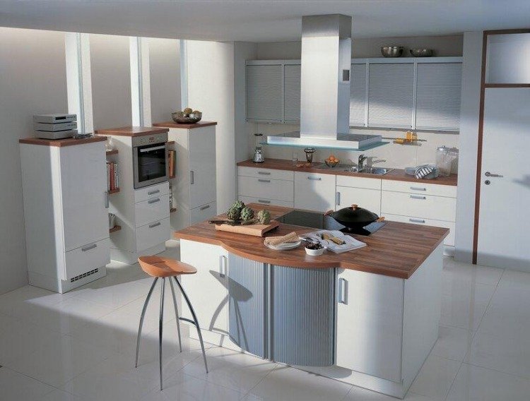 bancada de madeira-cozinha-moderna-branca-frente-cozinha-ilha