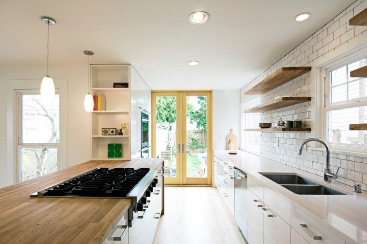 wood-countertops-kitchen-island-modern-back wall-white-tiles