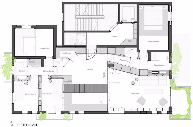 plan-floor plan-room-division-first-living-level-floor