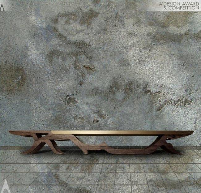 assento yazan hijazin design bronze cobre parte