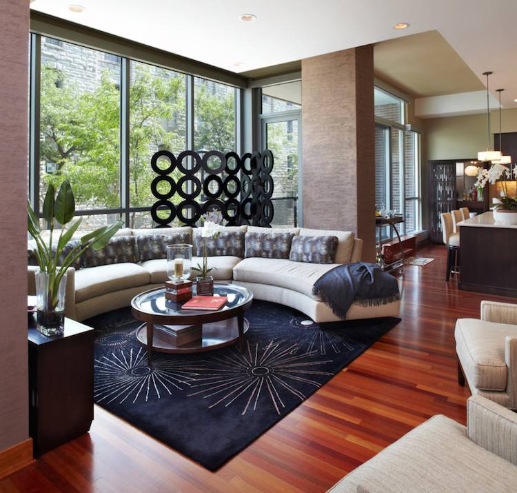 cor de madeira combinar cerejeira sala de estar