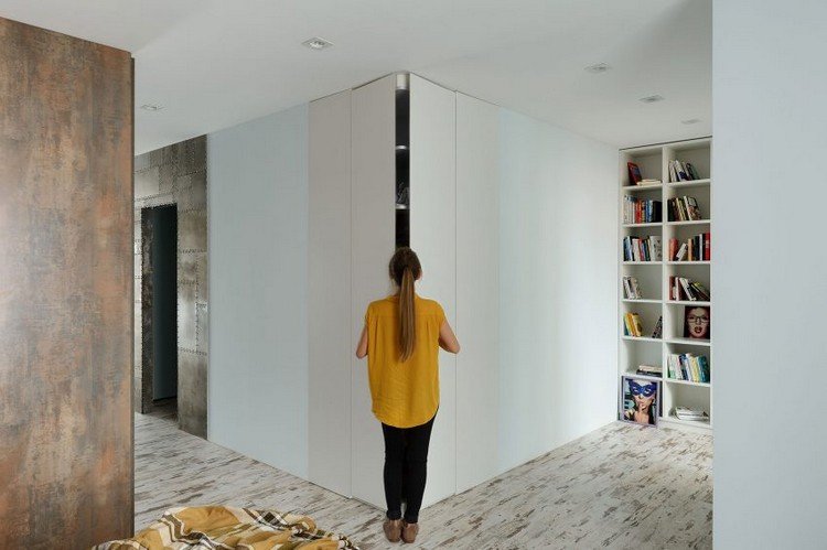 madeira-aço-design-interior-minimalista-guarda-roupa-canto-quarto