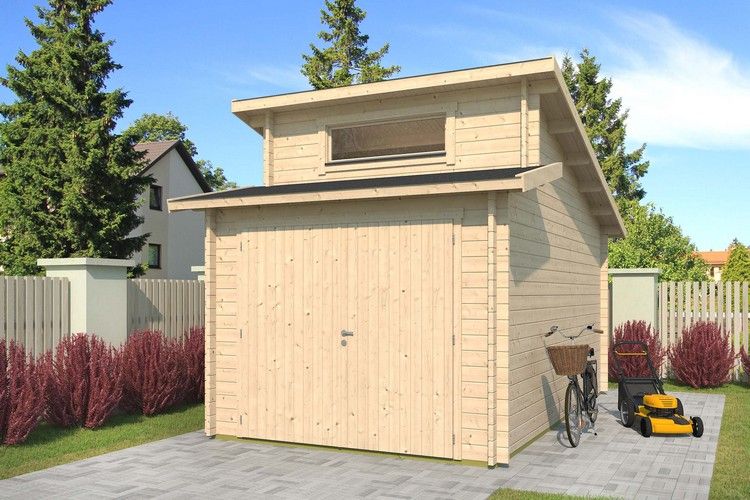 Garagem de madeira com ventilação ideal com baixa umidade