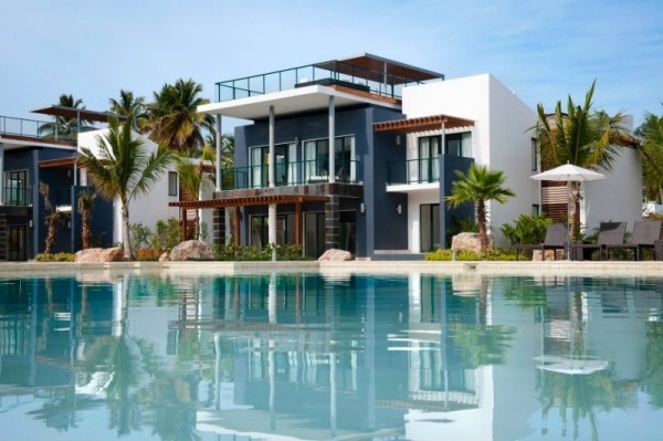 Sublime Samana piscina vilas de férias arquitetura externa