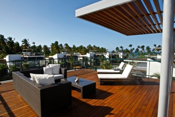hotel no terraço da república dominicana móveis de rattan