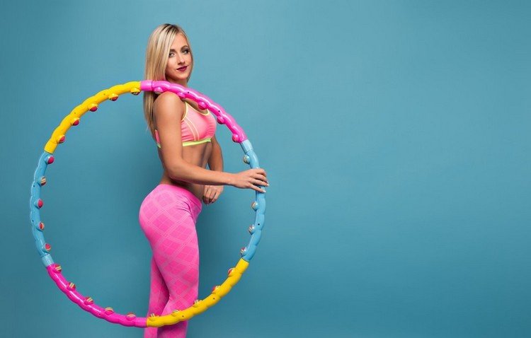 Treino Hula Hoop para exercícios abdominais para perda de peso