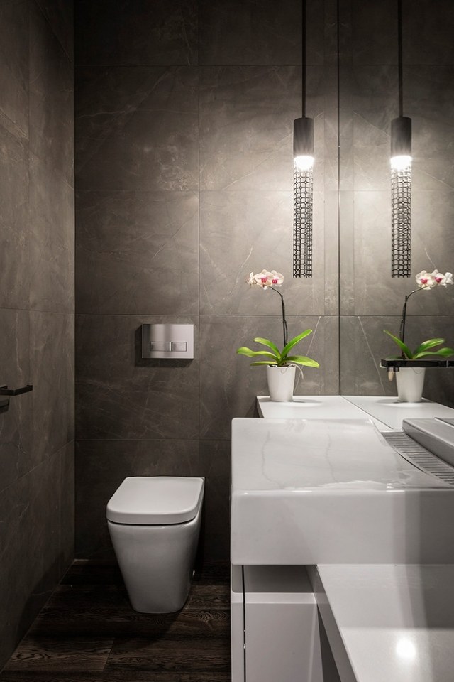 pequeno-banheiro-idéias-moderno-purista-banheiro-móveis-banheiro-parede-toalete