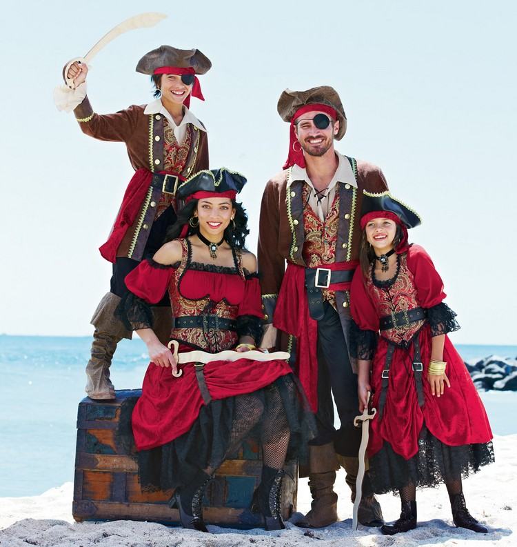 Mardi Gras fantasias-família-pirata-ideias-engraçado-original