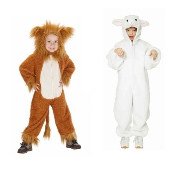 Animais leão cordeiro Mardi Gras artigos fantasias ideias crianças ideias