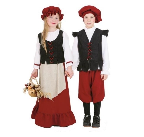 Trajes de carnaval Mardi Gras - Trajes medievais - Disfarces de meninos para meninas