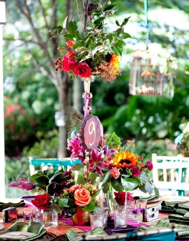 opulentos arranjos de flores flores de verão planejando casamento