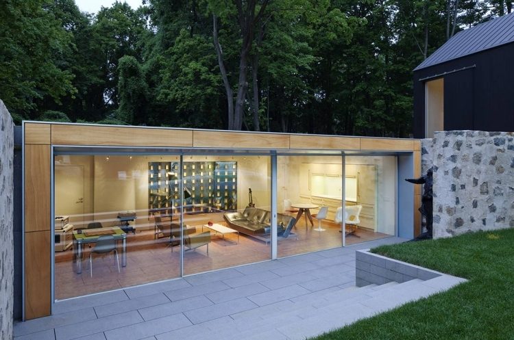 terraço-envidraçamento-terraços-moderno-pedra natural-parede de vidro aberto-paredes-janela