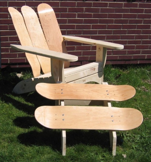 ideias para cadeira de skate para jardim com design de interiores reciclado