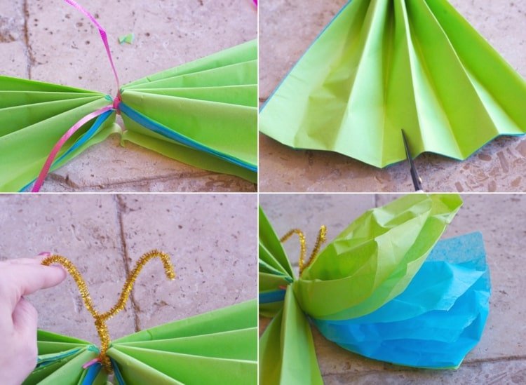 Faça suas próprias borboletas para a primavera na escola primária