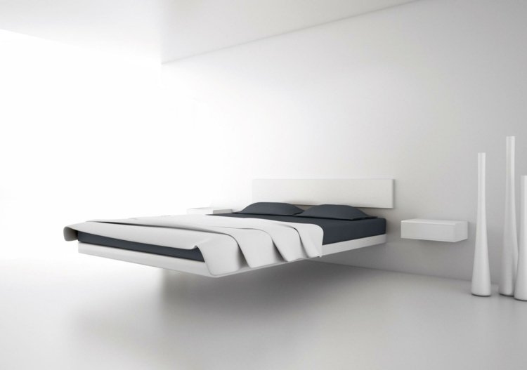 quarto-design-flutuante-efeito-cama-parede branca