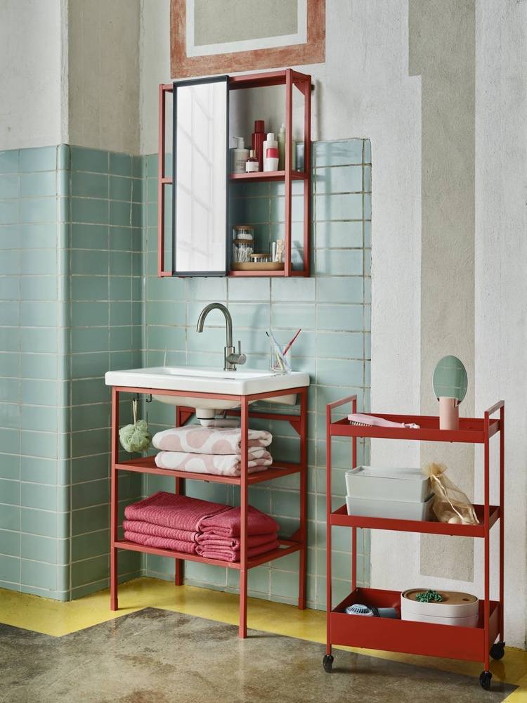 Catálogo Ikea 2021 Destaques Sistema de armazenamento modular Enhet para banheiro e cozinha