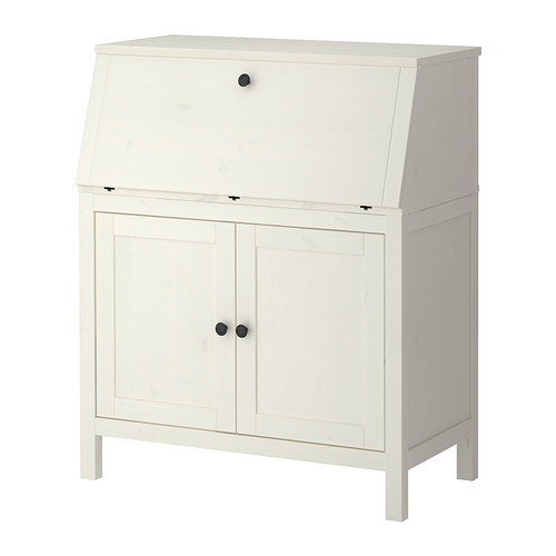 mobiliário de atualização de ideia hemnes bureau ikea weiss