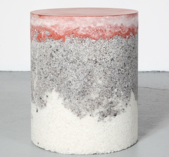 três cores sal cimento quartzo