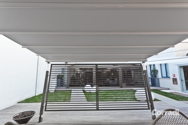 Projeto do toldo Pergotenda-Move do telhado do jardim da construção de alumínio