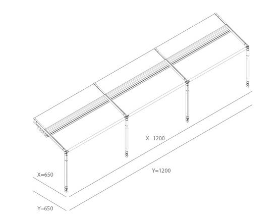 toldo elétrico com pergotenda articulada