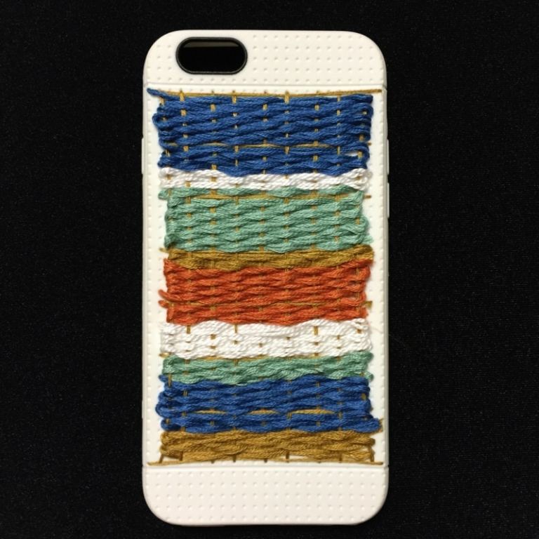 capa iphone cordão branco ideia de crochê colorido faça você mesmo