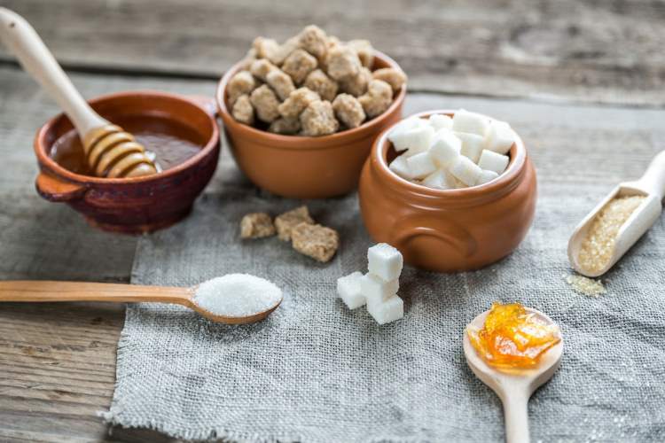 Efeitos colaterais saudáveis ​​do eritritol substituto do açúcar com baixo teor de carboidratos