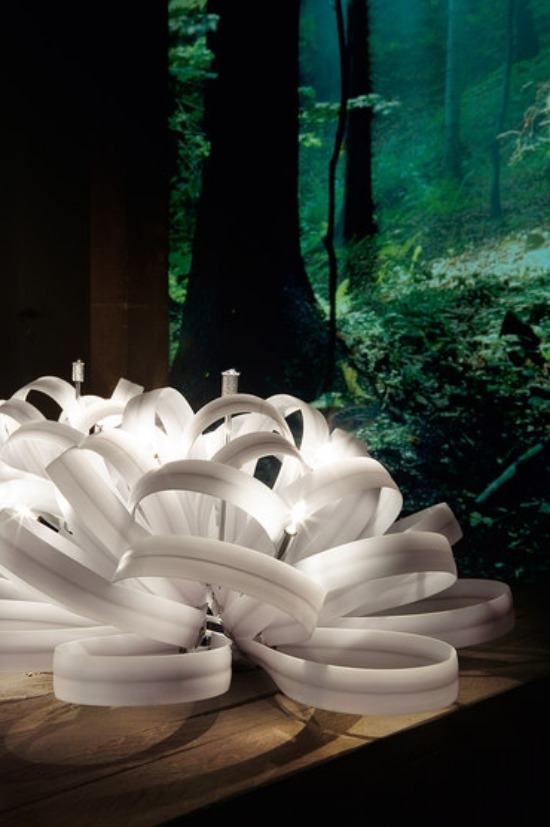 lâmpadas de ritmo de ventilador de formas criativas design por italamp