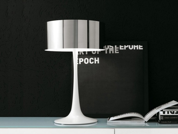 candeeiro de mesa plutão design de iluminação moderno por cattelan