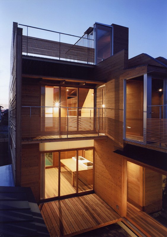 interessante arquitetura japonesa - fachada de vidro