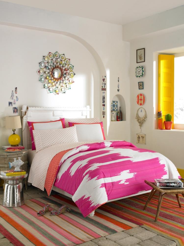 quarto-jovem-cor-design-menina-fúcsia-amarelo
