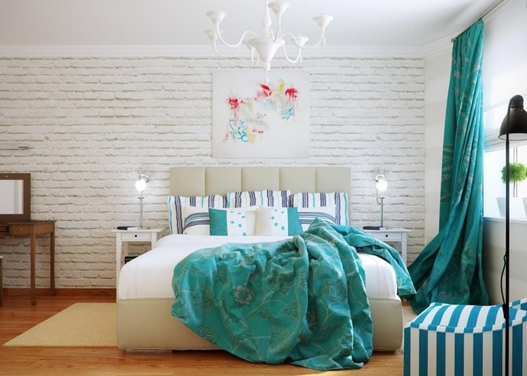 quarto-jovem-cor-design-turquesa-branco-parede-tijolo-look