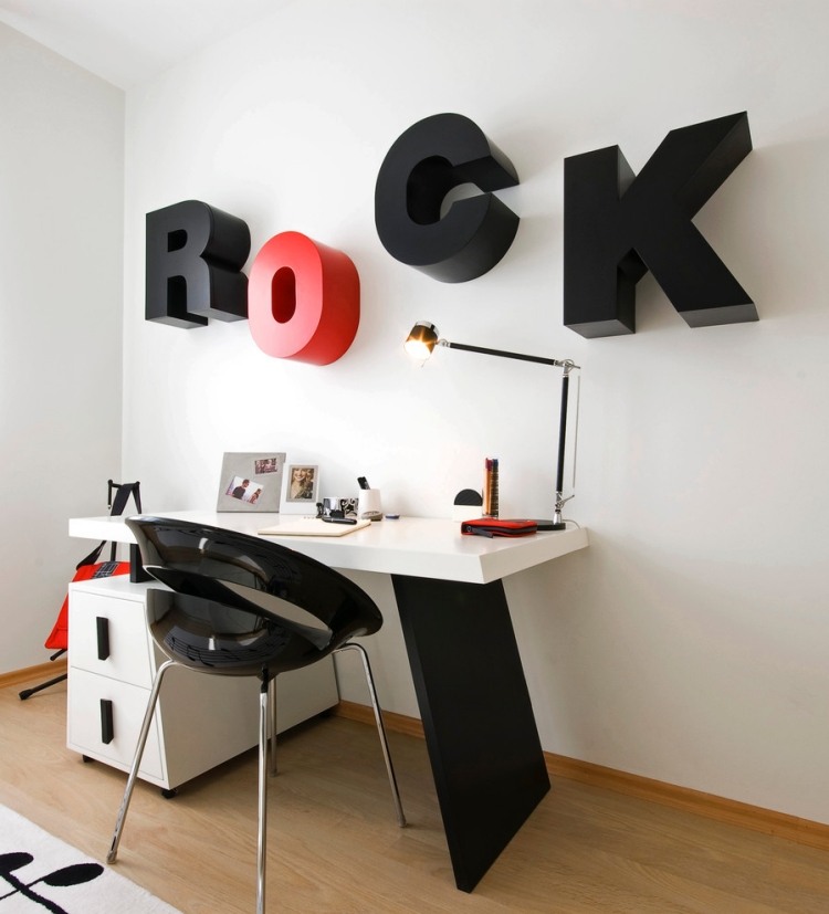 quarto-jovem-cor-design-menino-preto-branco-vermelho