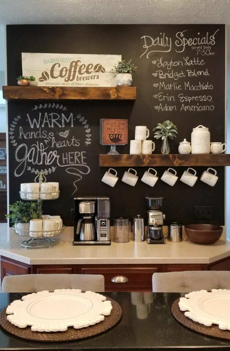 Projete uma pequena cafeteria para a cozinha Forneça um pequeno apartamento Dicas