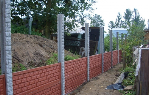 Installation af plader af eurofences