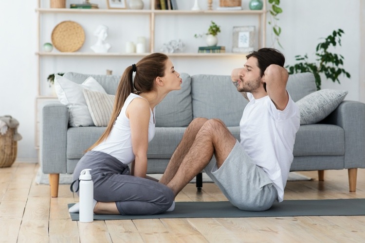 Consumo de calorias durante abdominais e abdominais