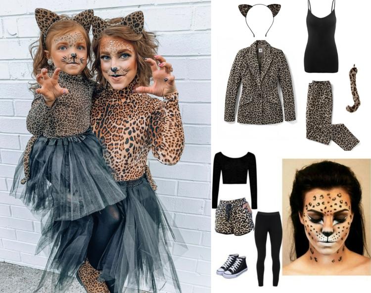 Leopardos para trajes femininos feitos de roupas com estampas de animais